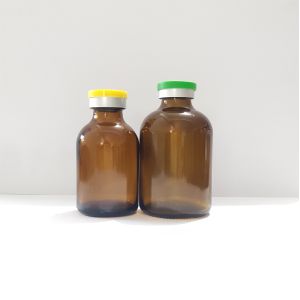 20ml amber moulded injection vial amber glass vial