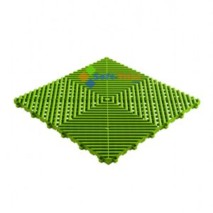 Red PP Interlocking Floor Tile 400*400mm For Use In Garages Workshop