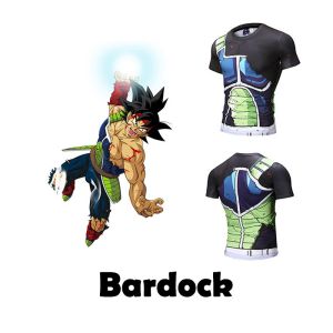 Quality 93.2% Polyester Custom Anime T Shirts Saiyan Bardock Cosplay For Adult for sale
