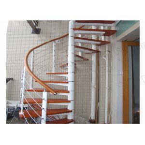 Small Custom Spiral Staircase Stainless Steel Carbon / Stainless Steel Post