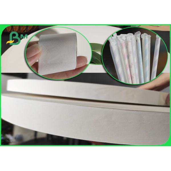 white straw wrap paper White Thin Straw Wrap Paper 28gsm Perfect Paper Packaging For Straws