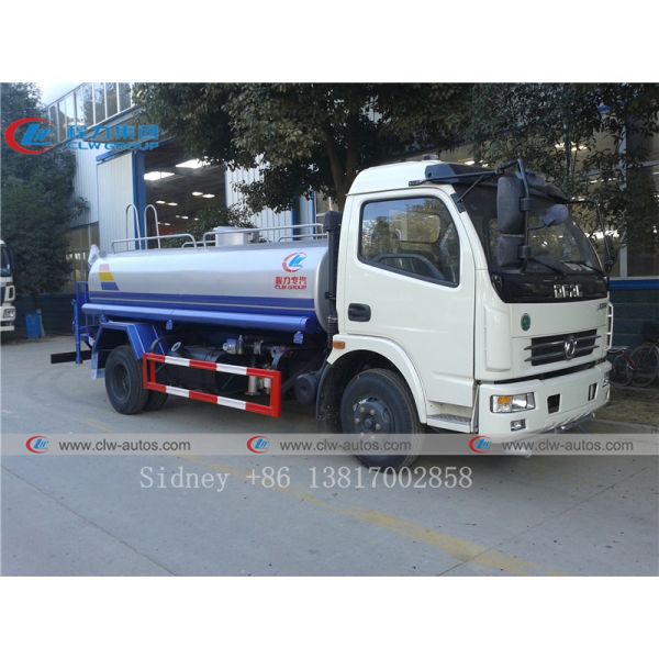 Mini Dongfeng 4X2 4cbm Q235B Tank Water Sprinkler Truck