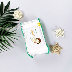 China Happy and nice Unscented disposable baby wipes For Hands Face China Factory Wet Wipes on sale