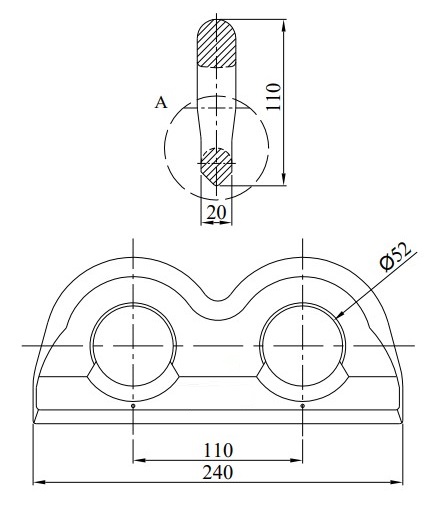 External Dimensions l x W x H mm 6058 x 2438 x 2591 mm DNV GL Certified Single and Double Container Lashing Eye Plate