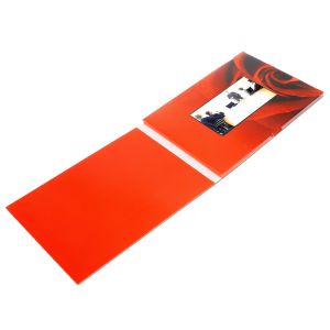 A5 Size Video Mailer Card with 350gsm Coated Paper and MP4 Format for Business