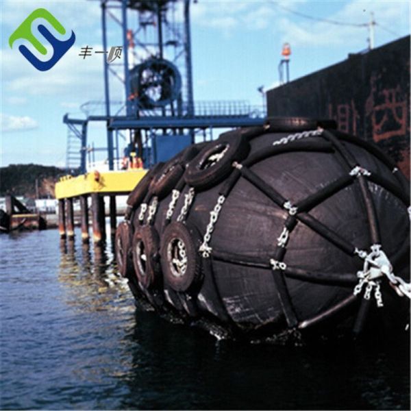 Buy Marine Ship Dock Pneumatic Rubber Fenders With Chain And Tyres at wholesale prices