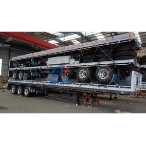 LED Lights 40ft Flatbed Container Semi Trailer
