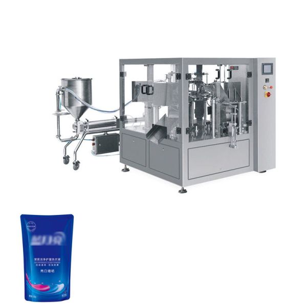 Industrial Laundry Liquid Packaging Machine Automatic Premade Pouch Packing