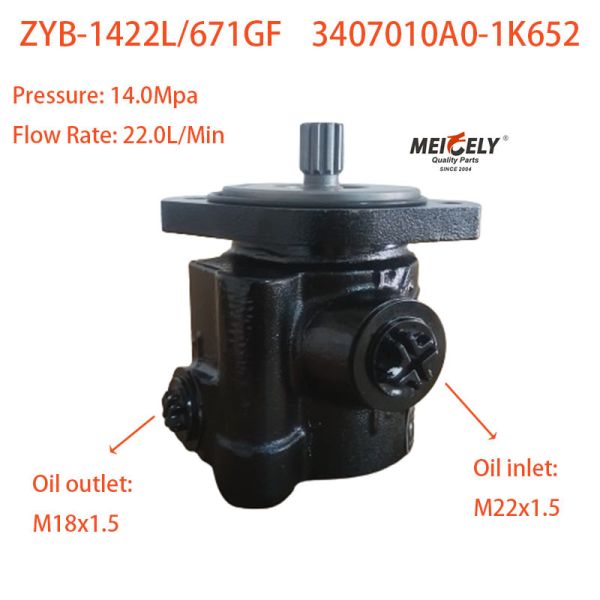 Buy Power Steering Pump For Cummins ISDE Diesel Engine ZYB-1422L/671GF at wholesale prices