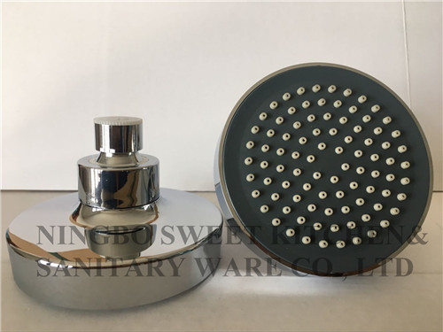 ABS plastic material 4inch round chrome plating shower head top shower rain shower wholesale