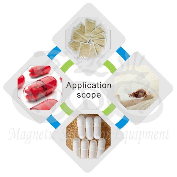 Automatic 3T Dry Magnetic Separator With Water / Oil Double Cooling feldspar chemical medicine powder