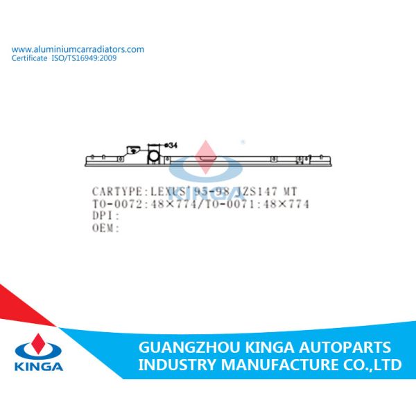 16400-46180 Water Repair Radiator Plastic Tank For TOYOTA LEXUS'95-98 JZS149