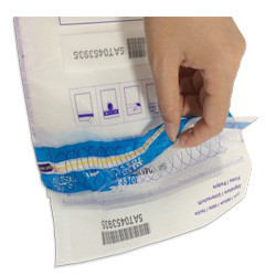 Moisture Proof Tamper Evident Security Bags Transparent / Opaque White Optional