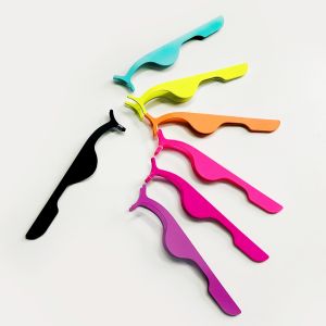 Reusable Beauty Makeup Tools Applicators SS Eyelash Tweezers Customized