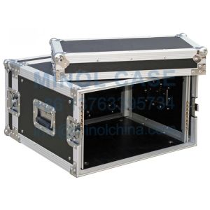 Heavy Handle Aluminum Flight Case Rack Case 6 U