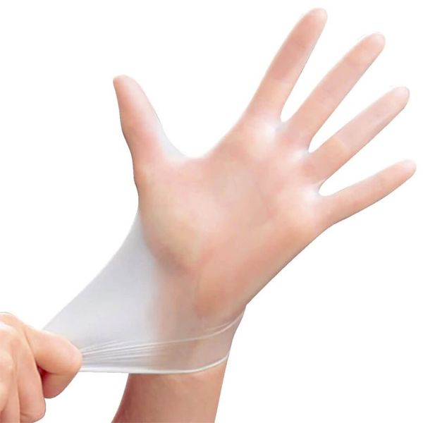 Buy FDA Food Safety Medium Disposable Clear Vinyl Gloves at wholesale prices