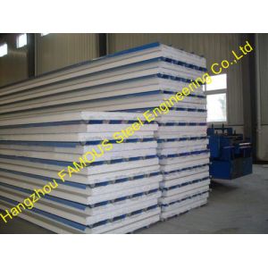 Glass EPS Sandwich Roof Panel / Metal Roofing Sheets For Cladding