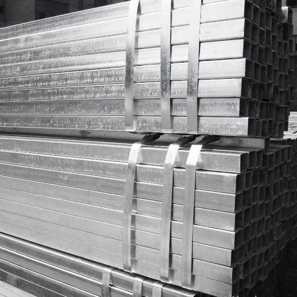 Non-oiled Galvanized Square Tube Steel for 75x75 Square Rectangular Hollow Steel Tubes