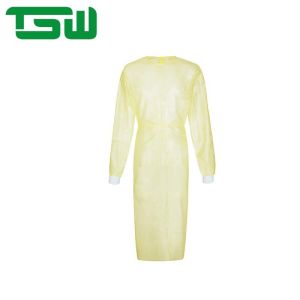 Dust Proof Nonwoven Isolation Gown With Knitted Cuff