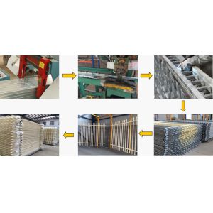 High quality galvanized powder coated garrison fencing