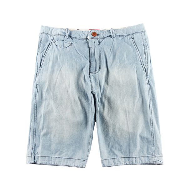 Buy Denim Shorts Men'S Summer Stretch Denim Pants Mens Short 100% Cotton at wholesale prices