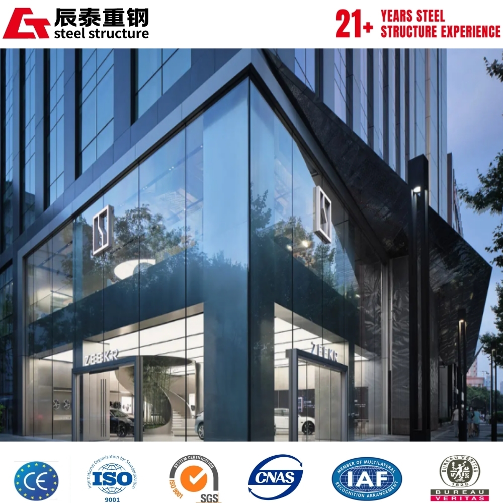 Low Cost The Material Is Recyclable Steel Structure Car Showroom