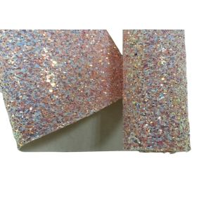 Elastic Fabric Backing Silver Glitter Fabric Soft And Sparkle Material