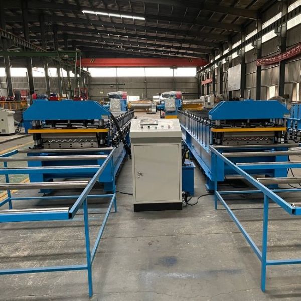 Colored Galvanized Corrugated Roof Panel Roll Forming Machine Glazed Steel Tile