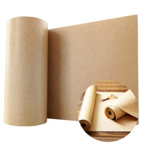 Greaseproof 90gsm Recycled Kraft Paper Rolls Natural Wood Pulp