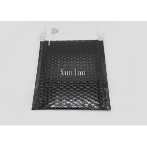 Black Metallic Shipping Envelopes , 4 * 6 Inch Bubble Shipping Envelopes