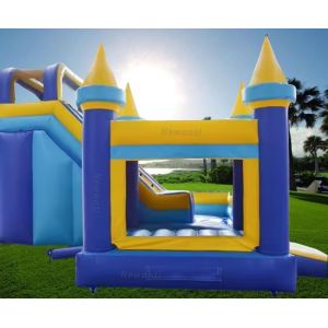 Commercial Kids Playground Obstacle Toboggan Bouncy Water Slide Combo Inflatable