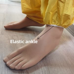 Customized Yellow Disposable Coverall Chemical Resistance Protective Suit 175