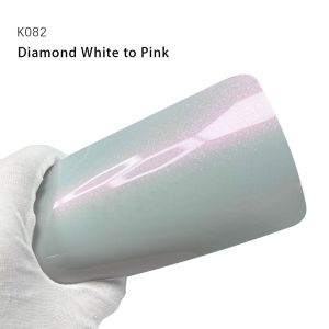 K082 Diamond White To Pink TPU Color Paint Protection Film Car Vinyl Wrap