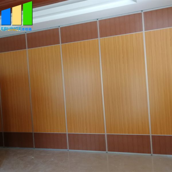 Plywood Sound Proof Partitions Board Folding Wood Sliding Door Movable Folding