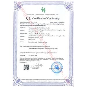 Guangzhou Huayang Shelf Factory Certifications