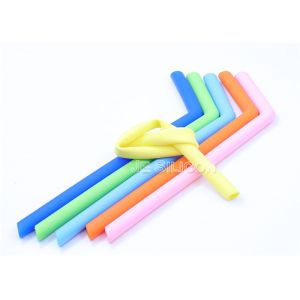 Electrical Insulation Silicone Collapsible Straw Dishwasher Safe Long Use Time