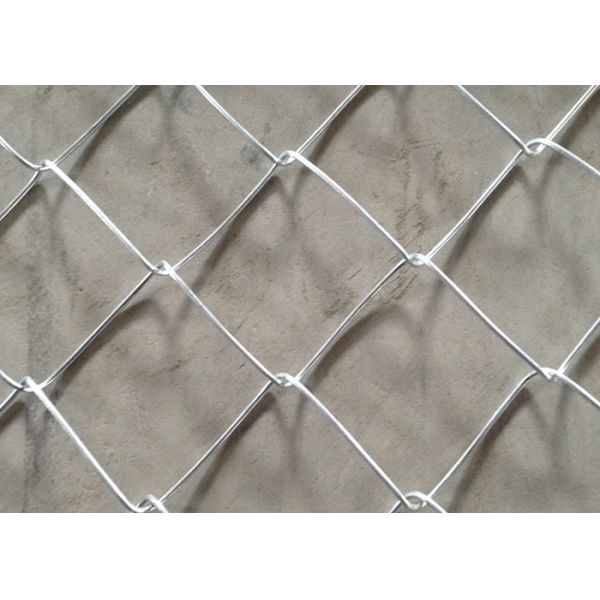 6 Ft Chain Link Yard Fencing , Low Carbon Iron Wire Sports Fence