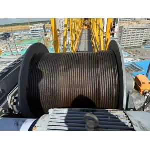 Top classic tower crane (6515-10) and construction project crane