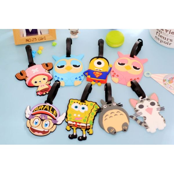 Custom 3D soft silicone luggage tag/ rubber bag tag/ pvc luggage tag custom airplane travel ID