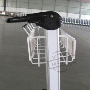 3 Wheels Airport Luggage Trolley PVC Handle Aluminum Alloy