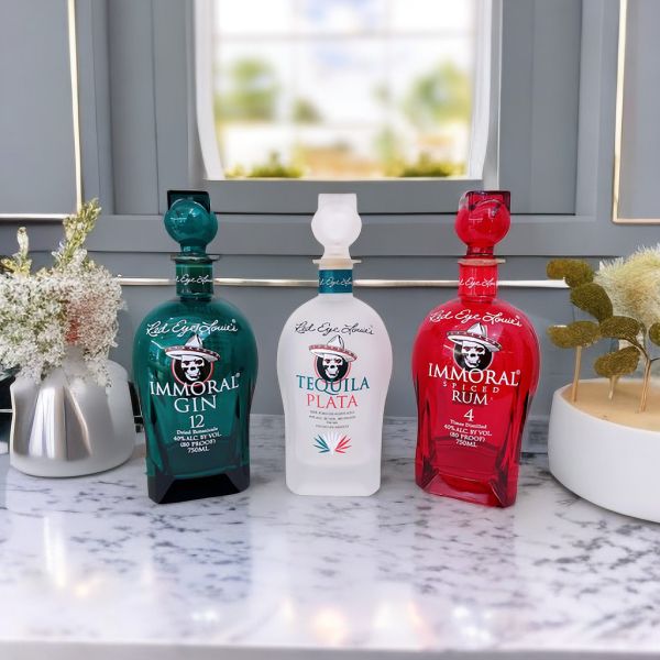 Buy Tequila Frosted Glass Bottle/Frosting/ Hot Stamping/Hollow Stoppers at wholesale prices