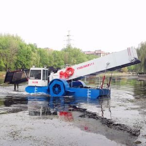 Aquatic Weed Harvester Trash Skimmer Machines Semi Automatic
