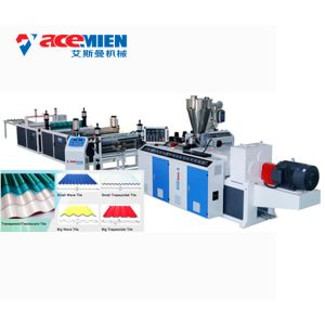 Glazed Recycle Pvc Trapezoid Plastic Roof Making Machine