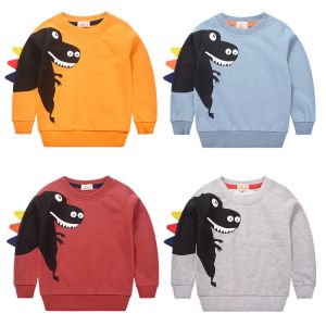 Children'S Sports Shirts Boys' Sweater Cotton Children'S Round Neck Long Sleeves