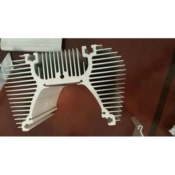 Buy Branching Shape / Tubular Aluminium Heat Sink Profiles With Tapping Holes at wholesale prices