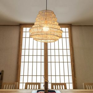 Southeast Asia Creative Rattan Chandelier Handicraft Lamp Design Natural island