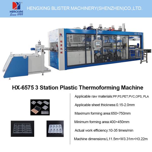 Buy High Efficiency Pressure Thermoforming Machine with 120mm Forming Height and Circulating Water Cooling for Large Scale Production at wholesale prices
