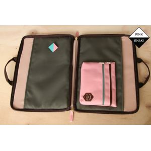 2012 lovely pink suede/EVA laptop case G2776