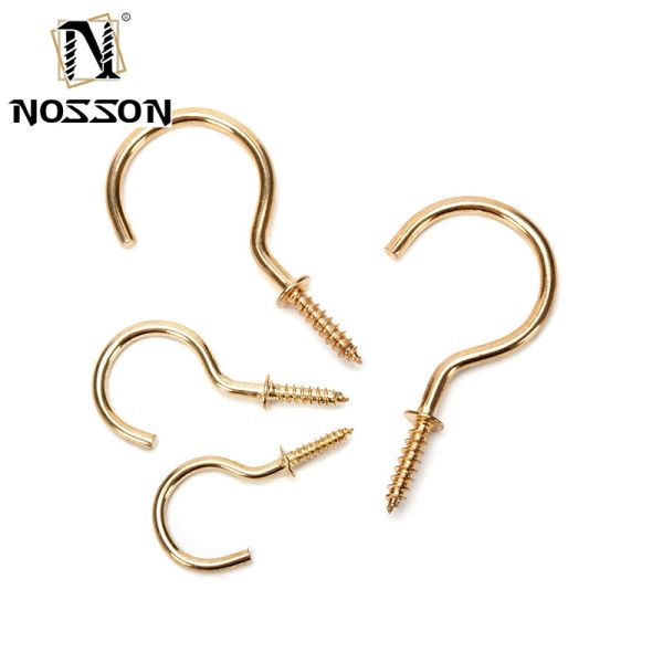 Zinc-aluminum Coated Galvanized Stainless Steel Eye Bolt Self-tapping Hanging Open Eye Hook C-type Screw Bolt Hook Measurement System INCH GB