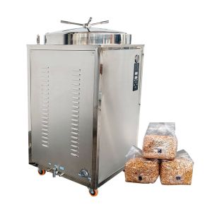 High Pressure Steam Sterilizer Vertical Autoclave Stainless Steel 8KW Automatic